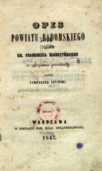 Opis powiatu radomskiego