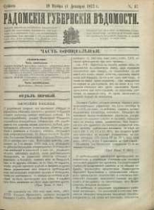 Radomskiâ Gubernskiâ Vĕdomosti,1877, nr 47