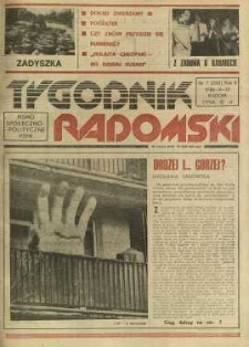 Tygodnik Radomski, 1986, R. 5, nr 7