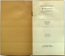 Ogólnopolska Wystawa Plastyki : Radom grudzień 1958 - luty 1959