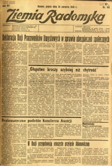 Ziemia Radomska, 1934, R. 7, nr 192