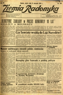 Ziemia Radomska, 1934, R. 7, nr 198