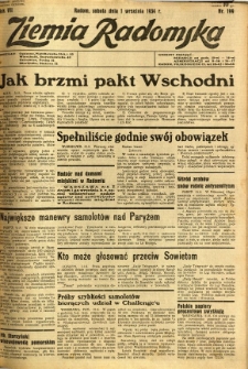 Ziemia Radomska, 1934, R. 7, nr 199