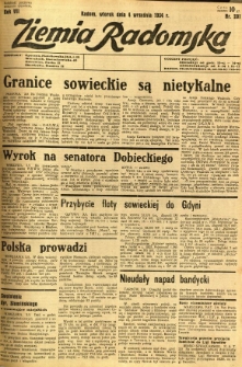 Ziemia Radomska, 1934, R. 7, nr 201