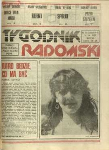 Tygodnik Radomski, 1987, R. 6, nr 37