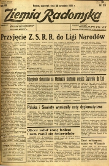 Ziemia Radomska, 1934, R. 7, nr 215