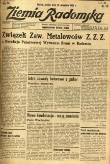 Ziemia Radomska, 1934, R. 7, nr 217