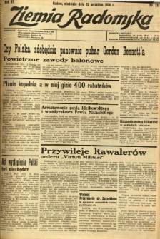 Ziemia Radomska, 1934, R. 7, nr 218