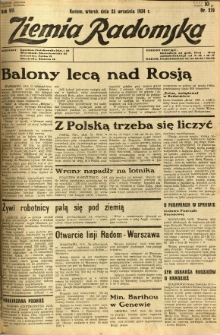 Ziemia Radomska, 1934, R. 7, nr 219