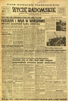Życie Radomskie, 1951, nr 117