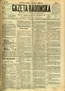 Gazeta Radomska, 1888, R. 5, nr 46