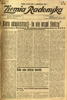 Ziemia Radomska, 1934, R. 7, nr 225