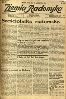 Ziemia Radomska, 1934, R. 7, nr 244