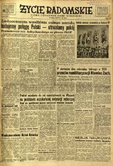 Życie Radomskie, 1951, nr 154