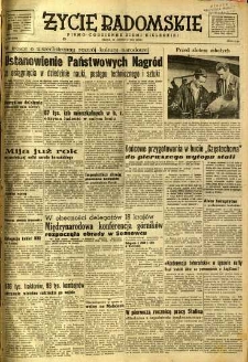 Życie Radomskie, 1951, nr 162