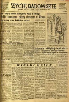 Życie Radomskie, 1951, nr 165