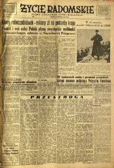 Życie Radomskie, 1951, nr 172