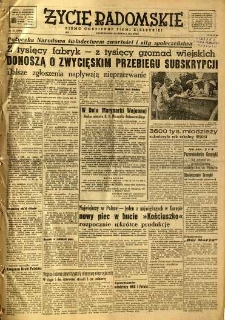 Życie Radomskie, 1951, nr 174
