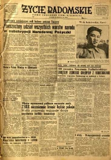 Życie Radomskie, 1951, nr 175