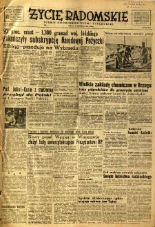 Życie Radomskie, 1951, nr 176