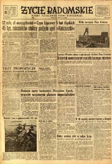 Życie Radomskie, 1951, nr 191