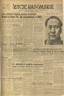 Życie Radomskie, 1950, nr 272
