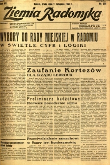 Ziemia Radomska, 1934, R. 7, nr 255