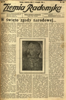 Ziemia Radomska, 1934, R. 7, nr 259