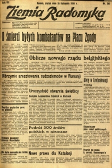 Ziemia Radomska, 1934, R. 7, nr 263