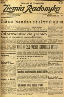 Ziemia Radomska, 1934, R. 7, nr 264
