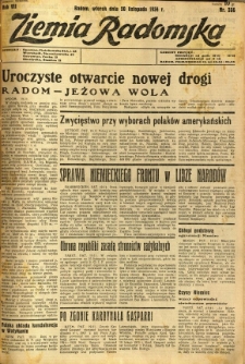 Ziemia Radomska, 1934, R. 7, nr 266