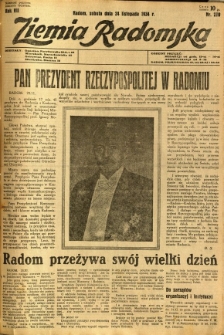 Ziemia Radomska, 1934, R. 7, nr 270