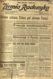 Ziemia Radomska, 1934, R. 7, nr 276