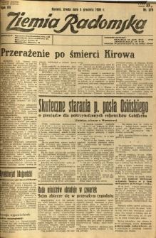 Ziemia Radomska, 1934, R. 7, nr 279