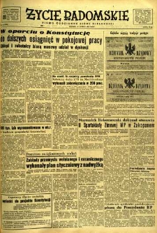 Życie Radomskie, 1952, nr 37