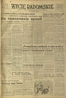 Życie Radomskie, 1950, nr 355