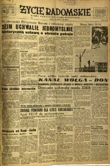Życie Radomskie, 1950, nr 358