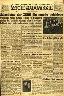 Życie Radomskie, 1952, nr 85