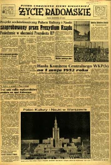 Życie Radomskie, 1952, nr 97