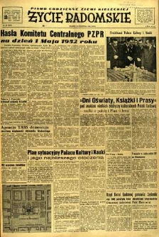 Życie Radomskie, 1952, nr 99