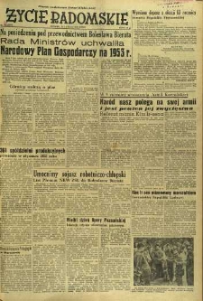 Życie Radomskie, 1953, nr 35