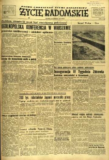 Życie Radomskie, 1952, nr 138