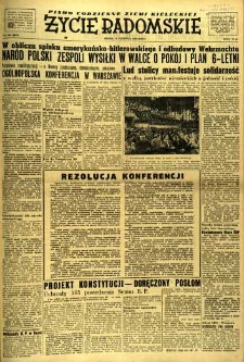 Życie Radomskie, 1952, nr 139