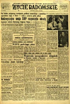 Życie Radomskie, 1952, nr 158