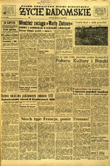 Życie Radomskie, 1952, nr 168