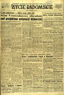Życie Radomskie, 1952, nr 184
