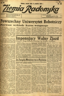 Ziemia Radomska, 1934, R. 7, nr 283