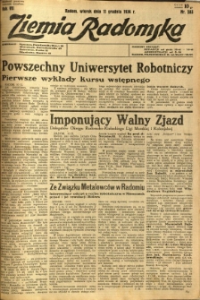 Ziemia Radomska, 1934, R. 7, nr 283