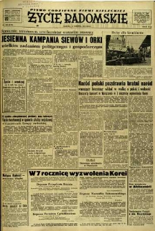 Życie Radomskie, 1952, nr 196