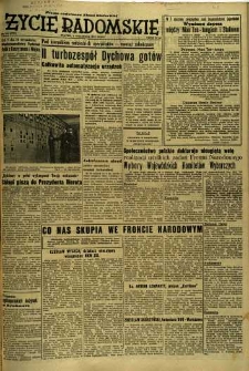 Życie Radomskie, 1952, nr 213